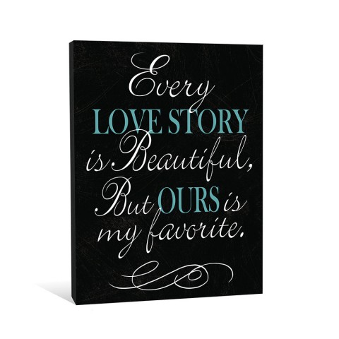 Our Love Story Canvas Wall Art