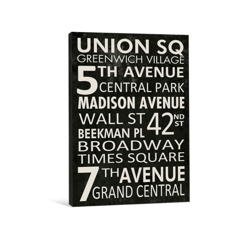 The Streets Of New York Canvas Wall Art 