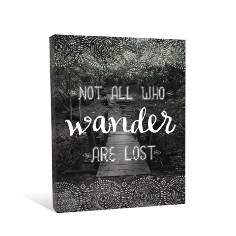 Not All Who Wander Are Lost 11x14 Canvas Wall Art
