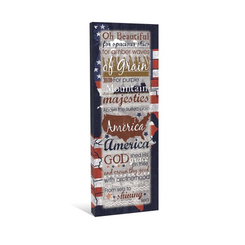 Oh Beautiful America Canvas Wall Art 