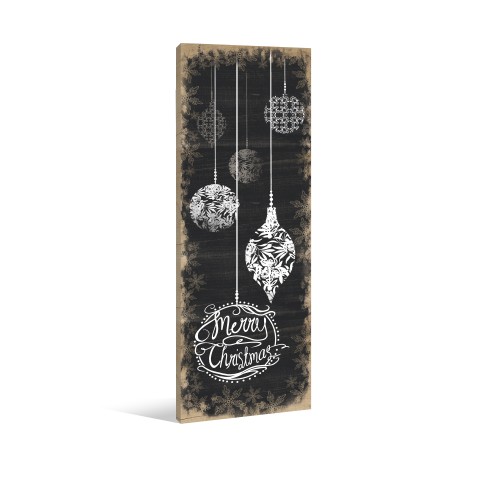 Ornamental Holiday 12x36 Canvas Wall Art