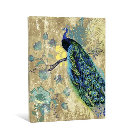 Elegant Peacock Canvas Wall Art