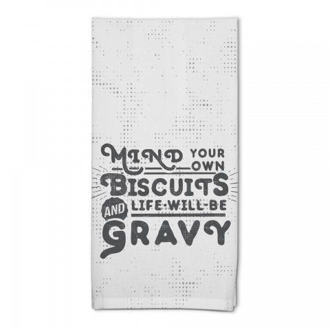 Biscuits & Gravy 18x30 Cotton Twill Tea Towel - Sample