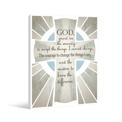 Serenity Cross 16x20 Canvas Wall Art