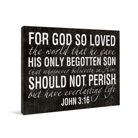 So Loved The World Canvas Wall Art