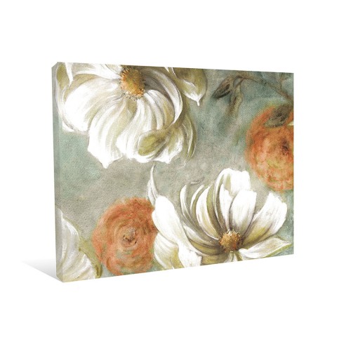 Soft Flowers Canvas Wall Art
