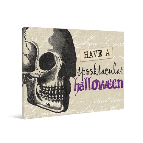 Spooktacular Halloween 10x8 Canvas Wall Art