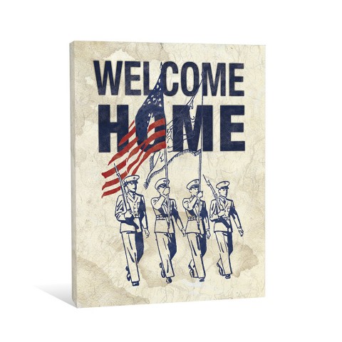 Welcome Home Soldiers Canvas Wall Art