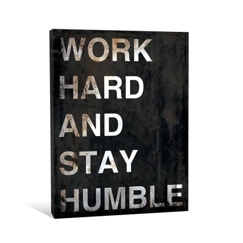 Work Hard Stay Humble Canvas Wall Art