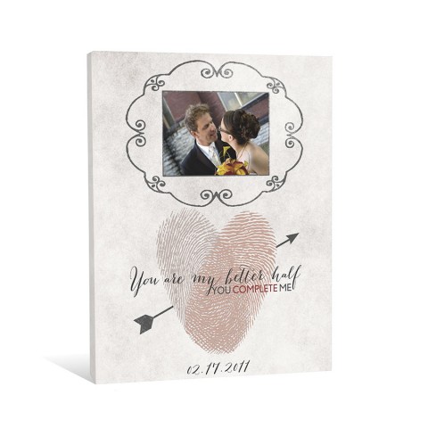 You Complete Me 16x20 Personalized Canvas Wall Art