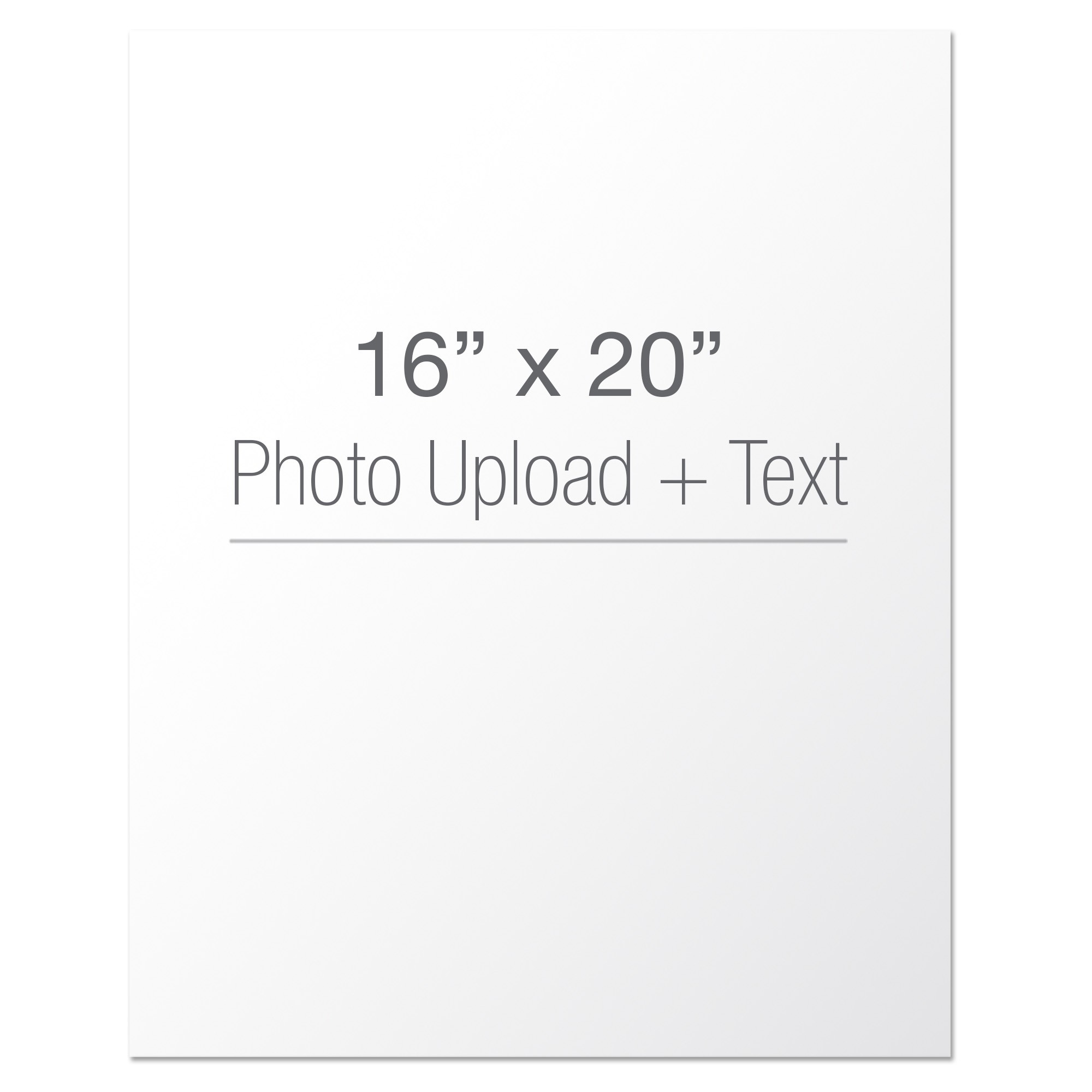 Photo Upload and Text 16x20 Personalized Canvas Wall Art