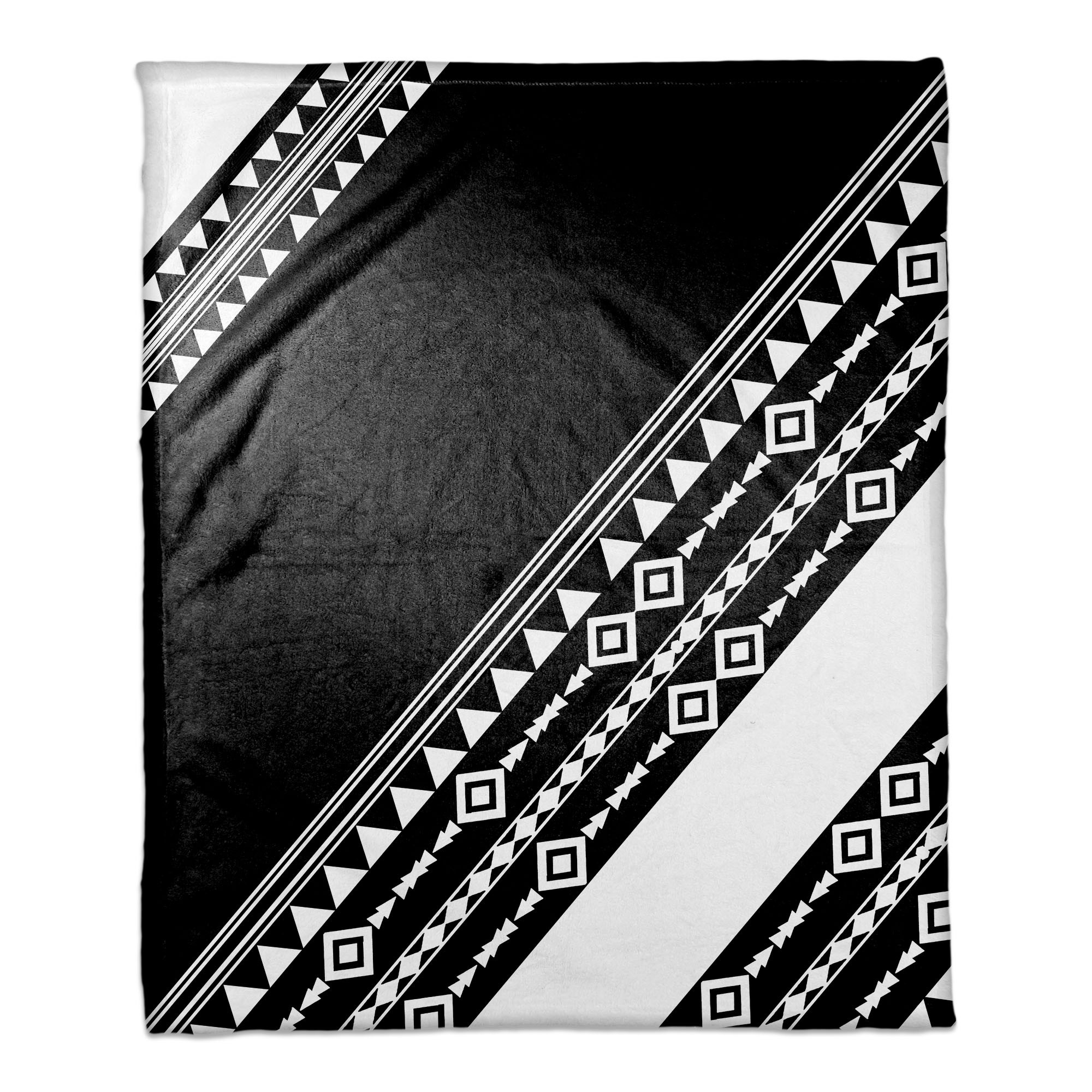 Tribal Printed Color Block 50x60 Throw Blanket 