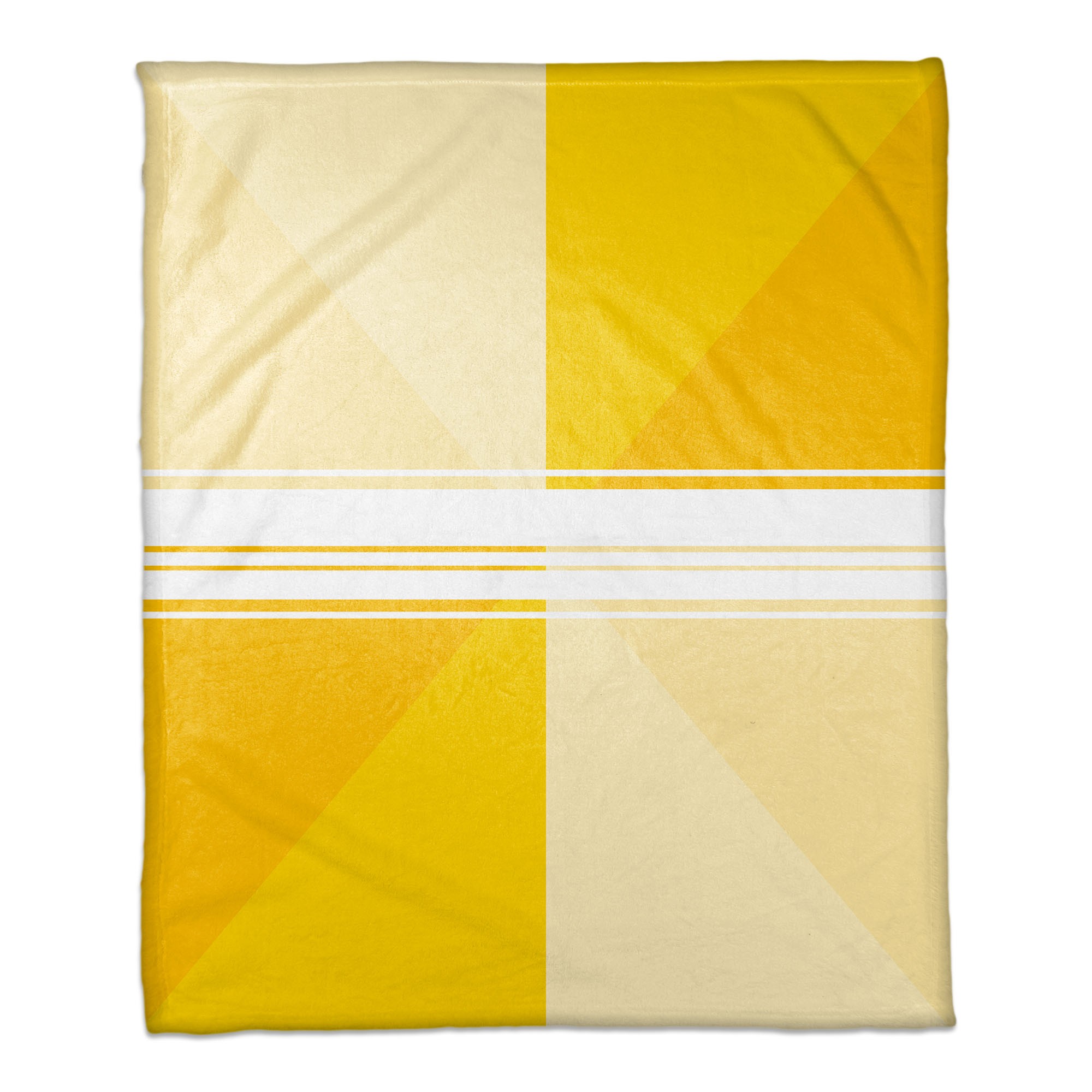 Yellow Triangle Gradient 50x60 Throw Blanket