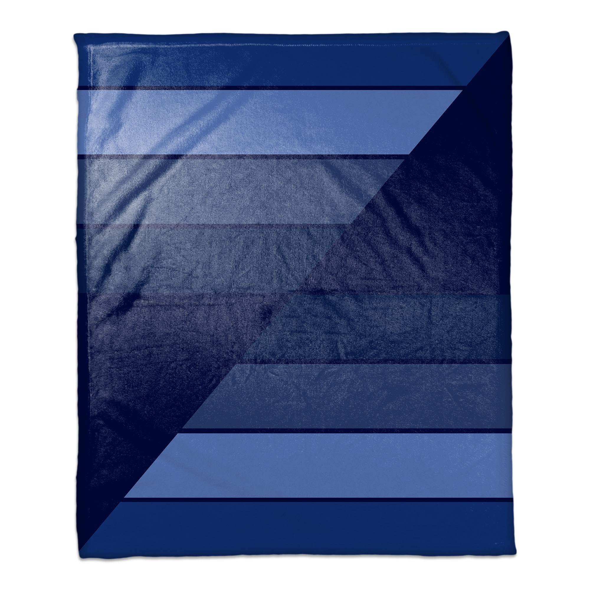 Navy Fanned out Colors 50x60 Throw Blanket