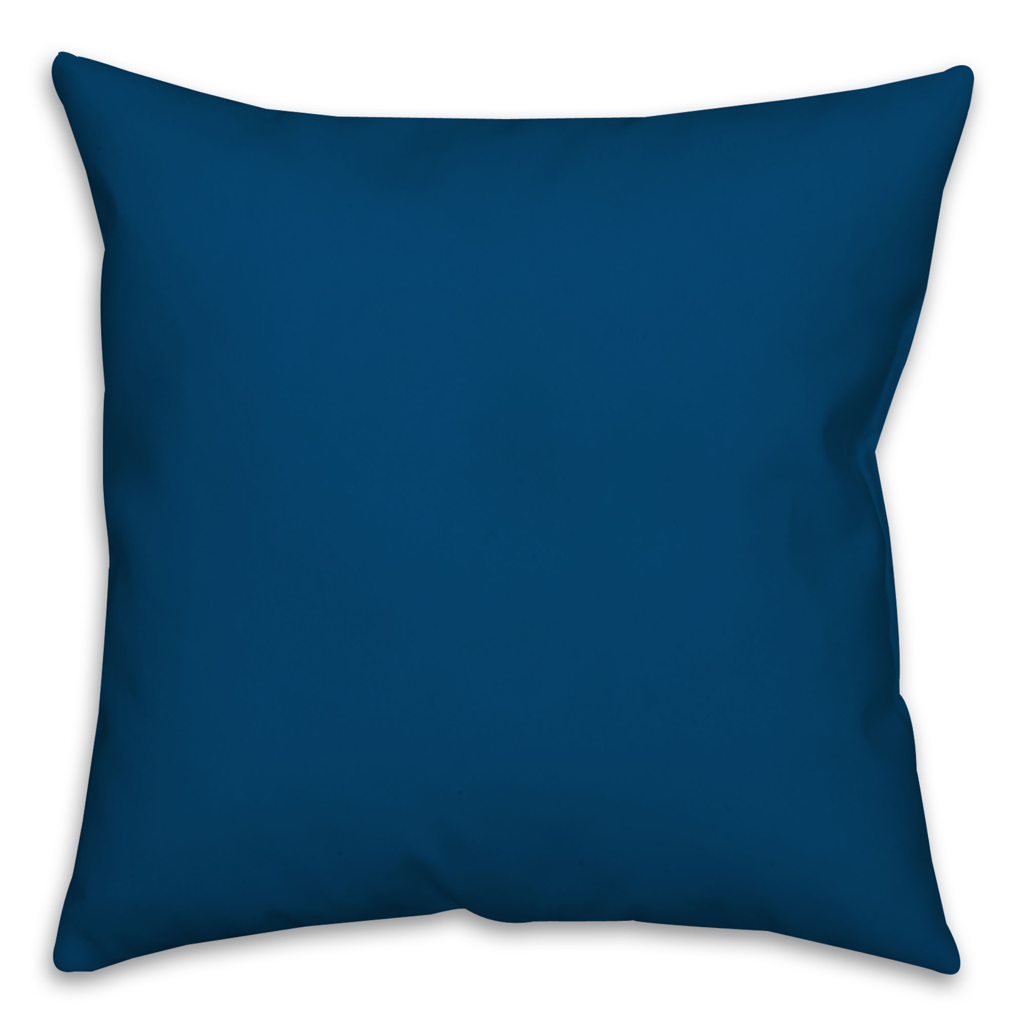 Solid Navy Blue Throw Pillow 
