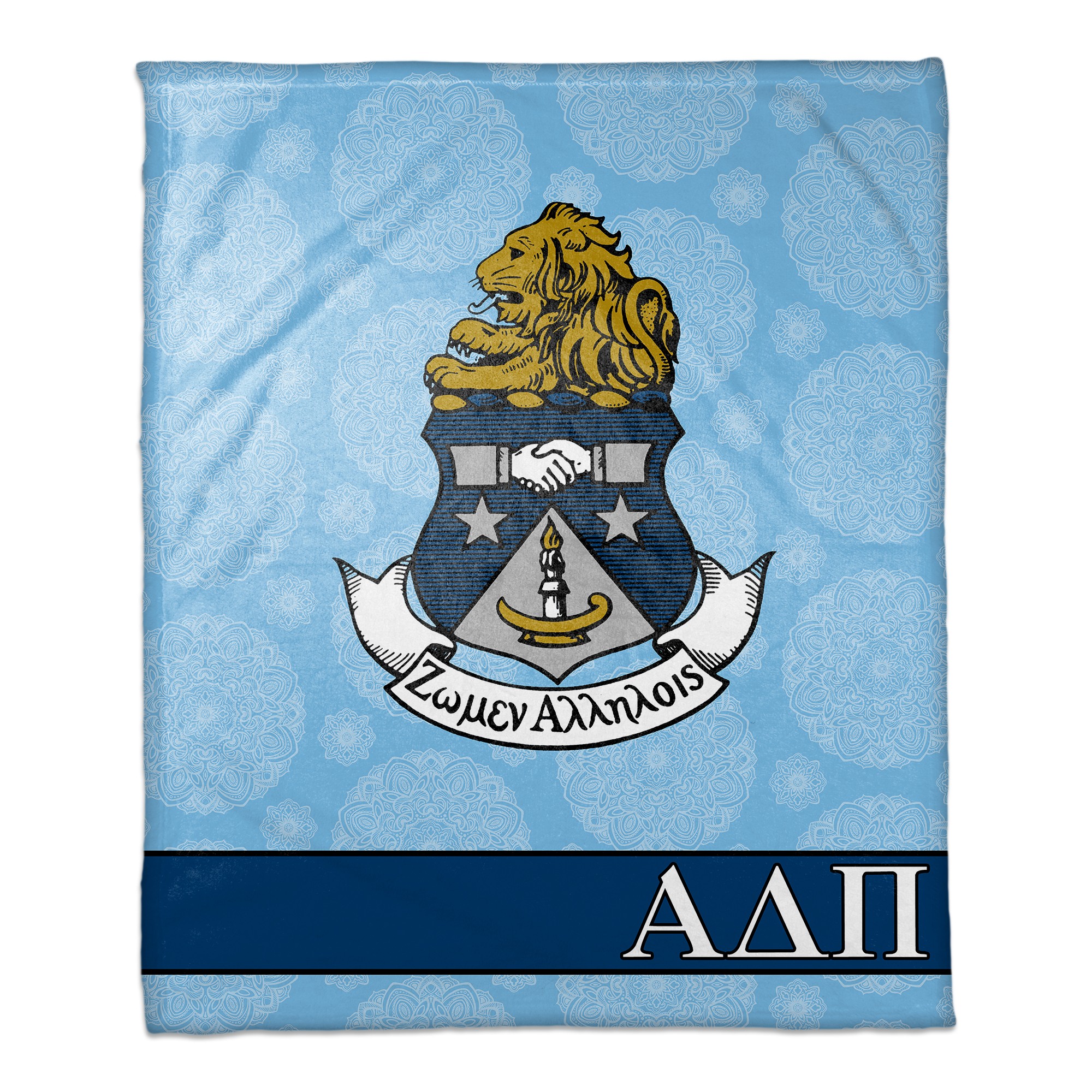 Alpha Delta Pi 50x60 Greek Throw Blanket