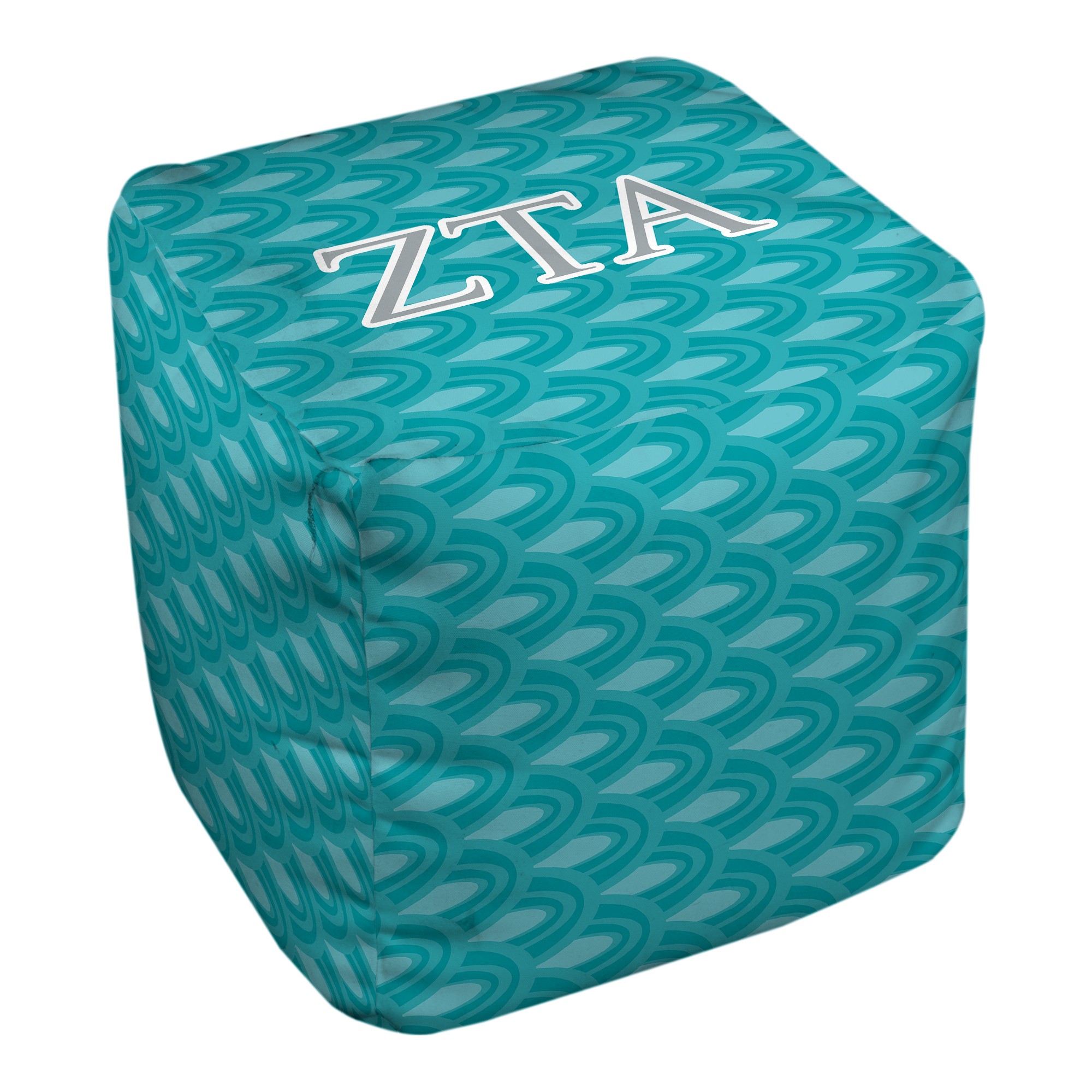 Zeta Tau Alpha 18x18x18 Greek Ottoman