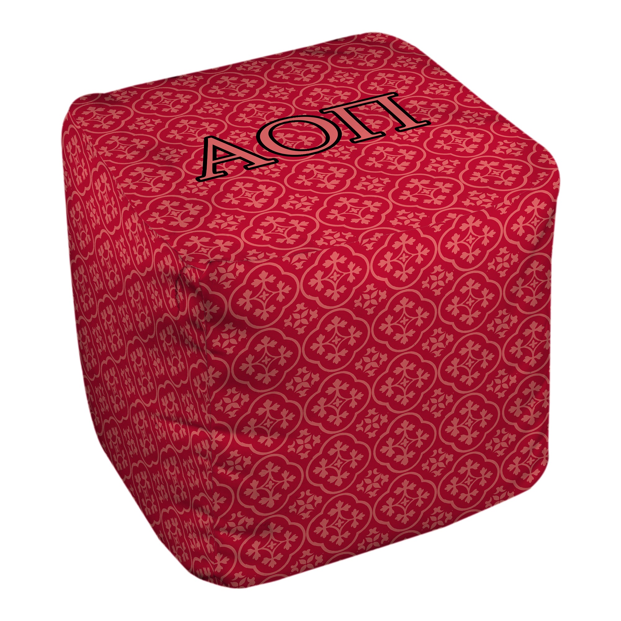Alpha Omicron Pi 18x18x18 Greek Ottoman