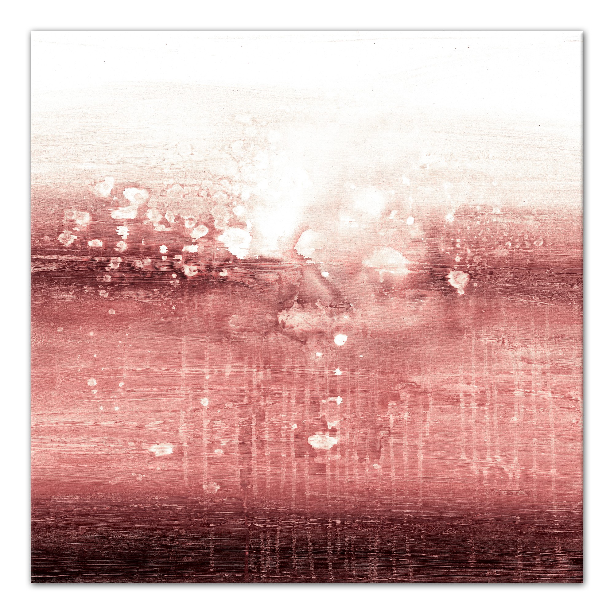 Vermilion Abstract 24x24 Canvas Wall Art