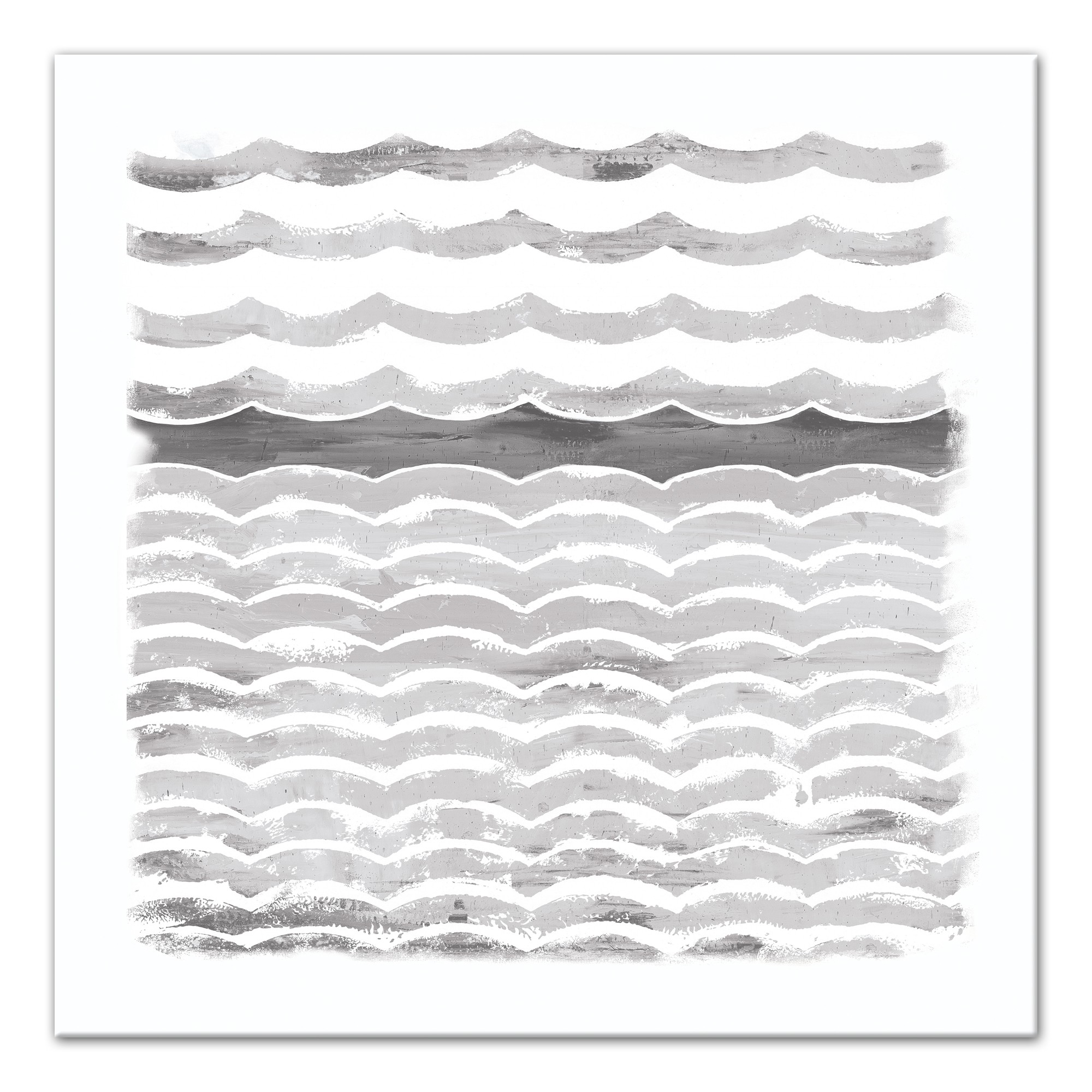 Ombre Ripple Effect Abstract 24x24 Canvas Wall Art