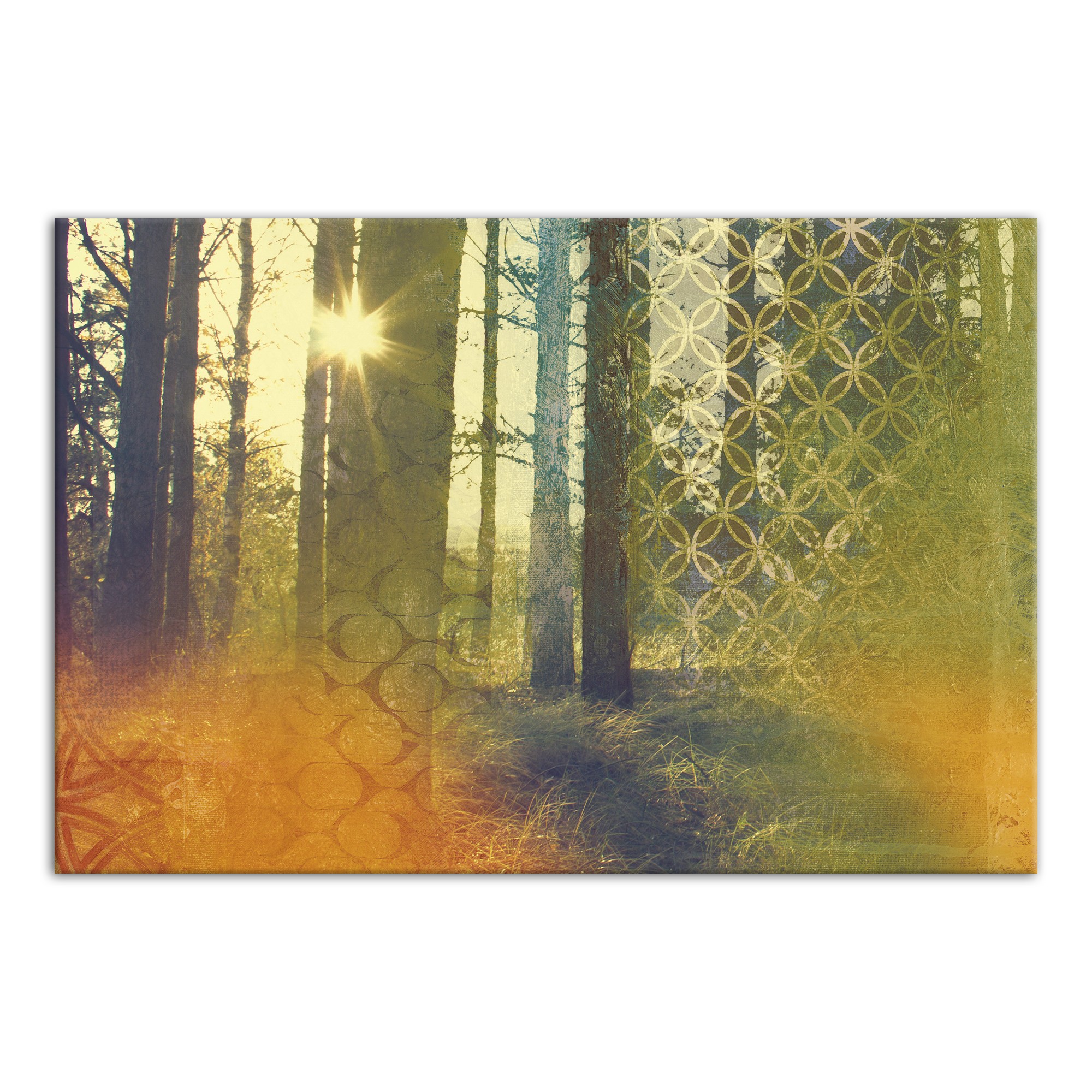 Stylized Forest 36x24 Canvas Wall Art