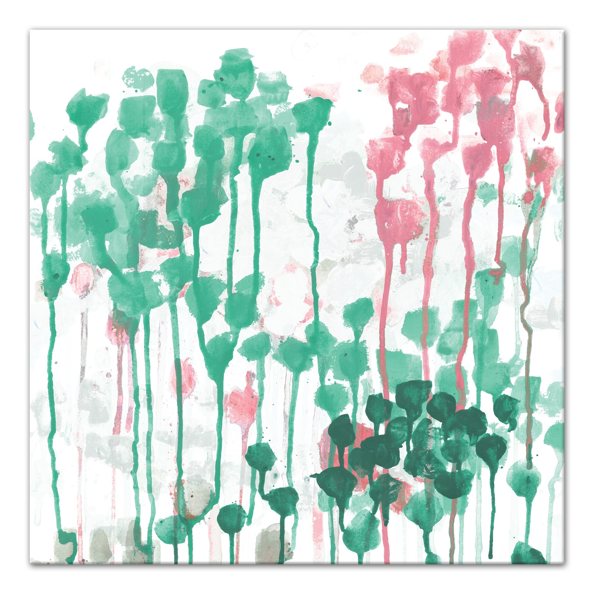 Rose Study 1 Abstract 30x30 Canvas Wall Art