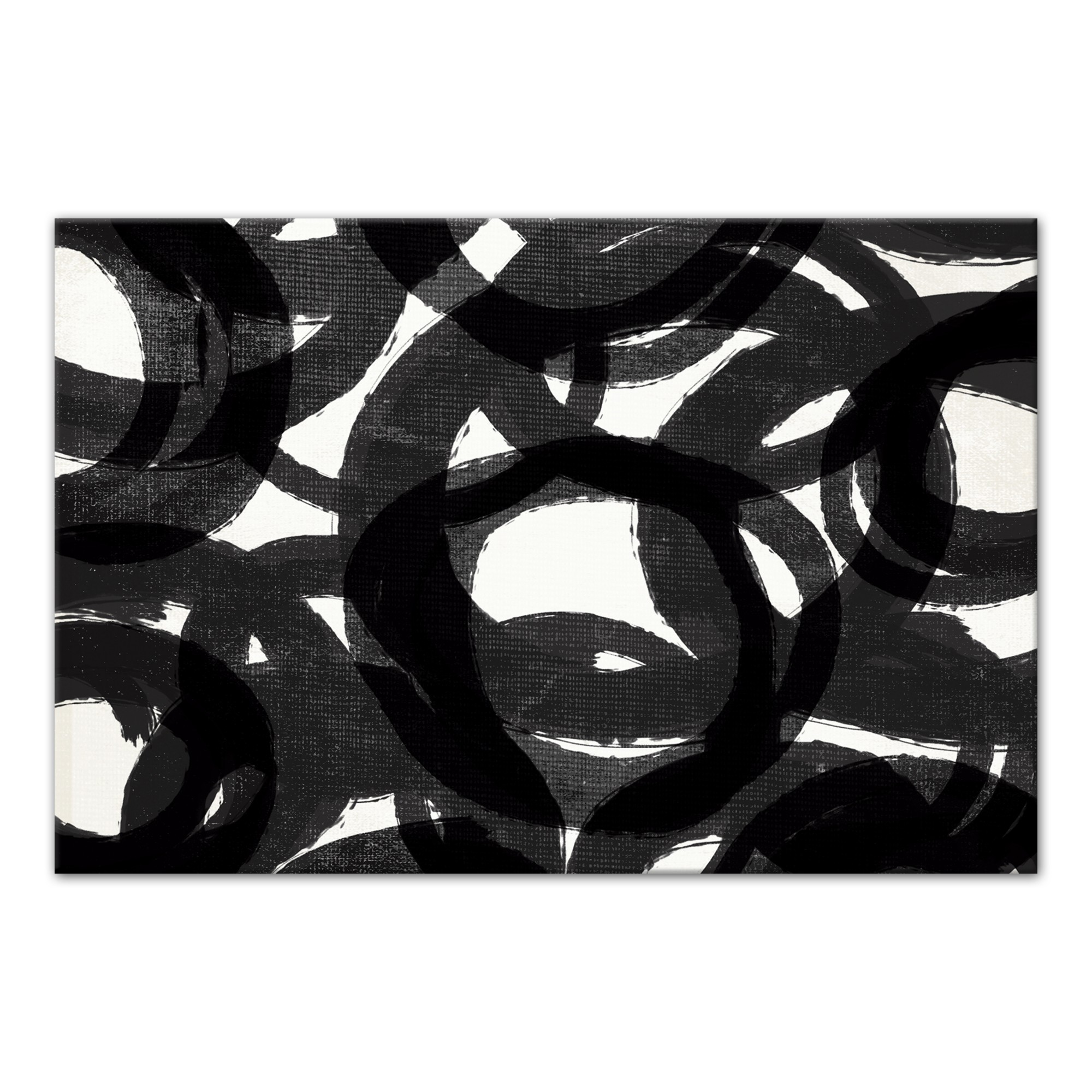 In The Loop Contemporary 48x32 Canvas Wall Art 