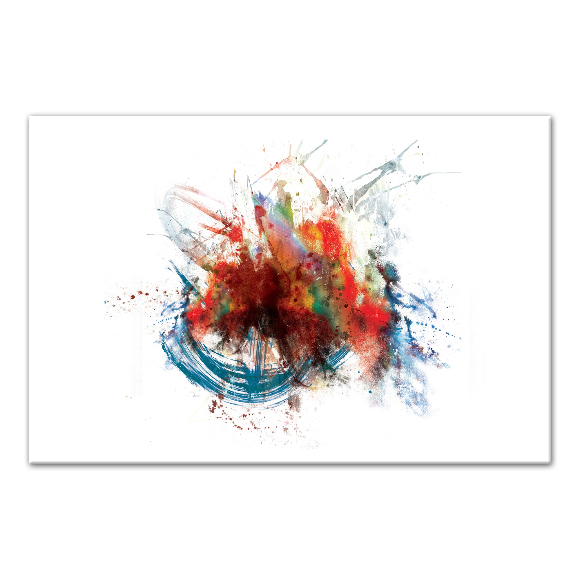Kinetic Energy Contemporary 48x32 Canvas Wall Art 