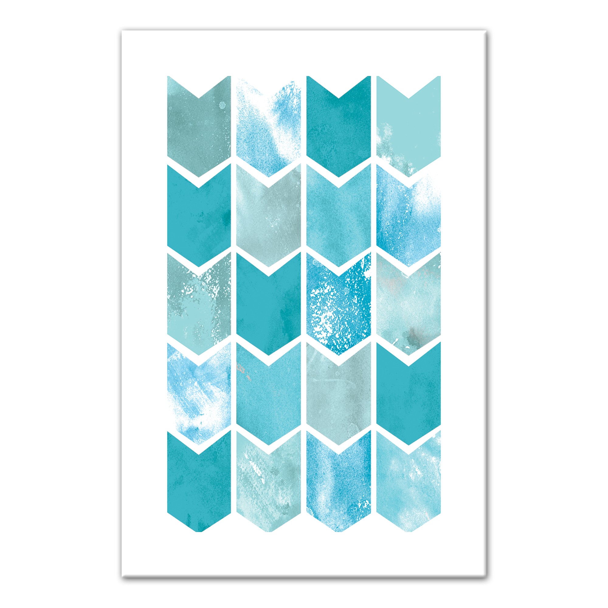Chevron Study 2 24x36 Canvas Wall Art 