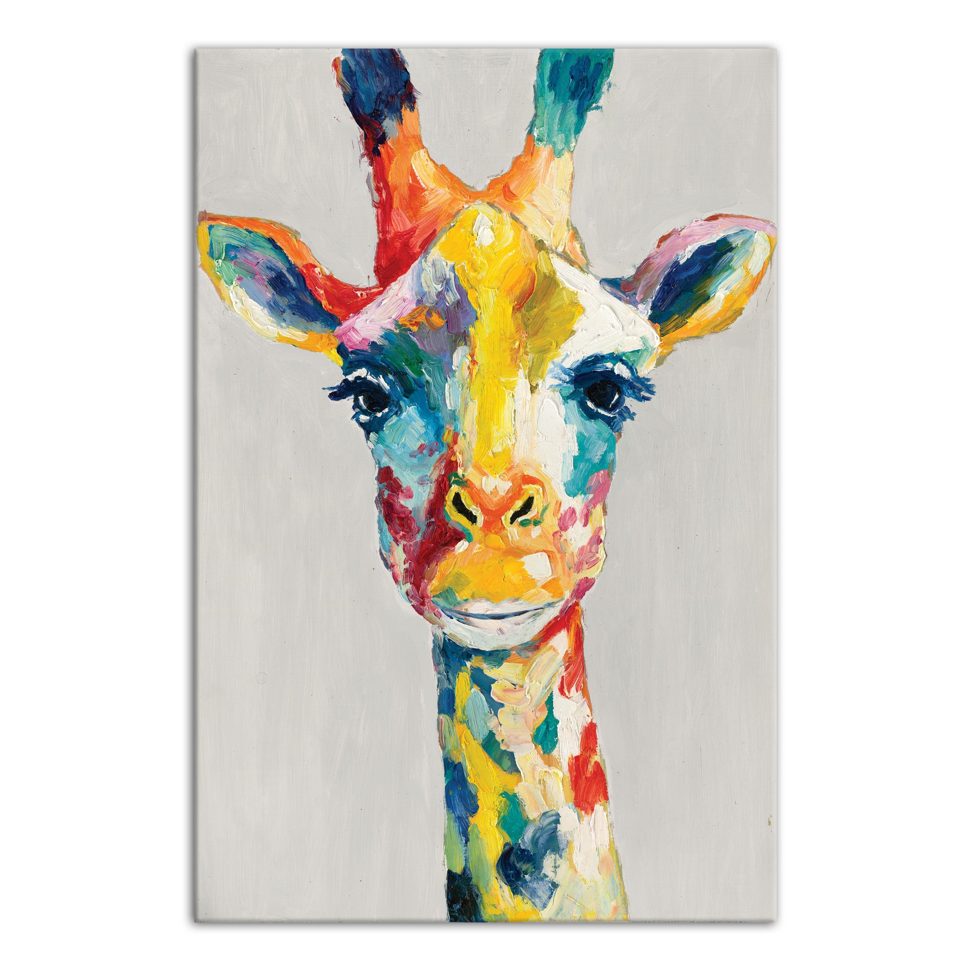 Psychedelic Giraffe 24x36 Canvas Wall Art 
