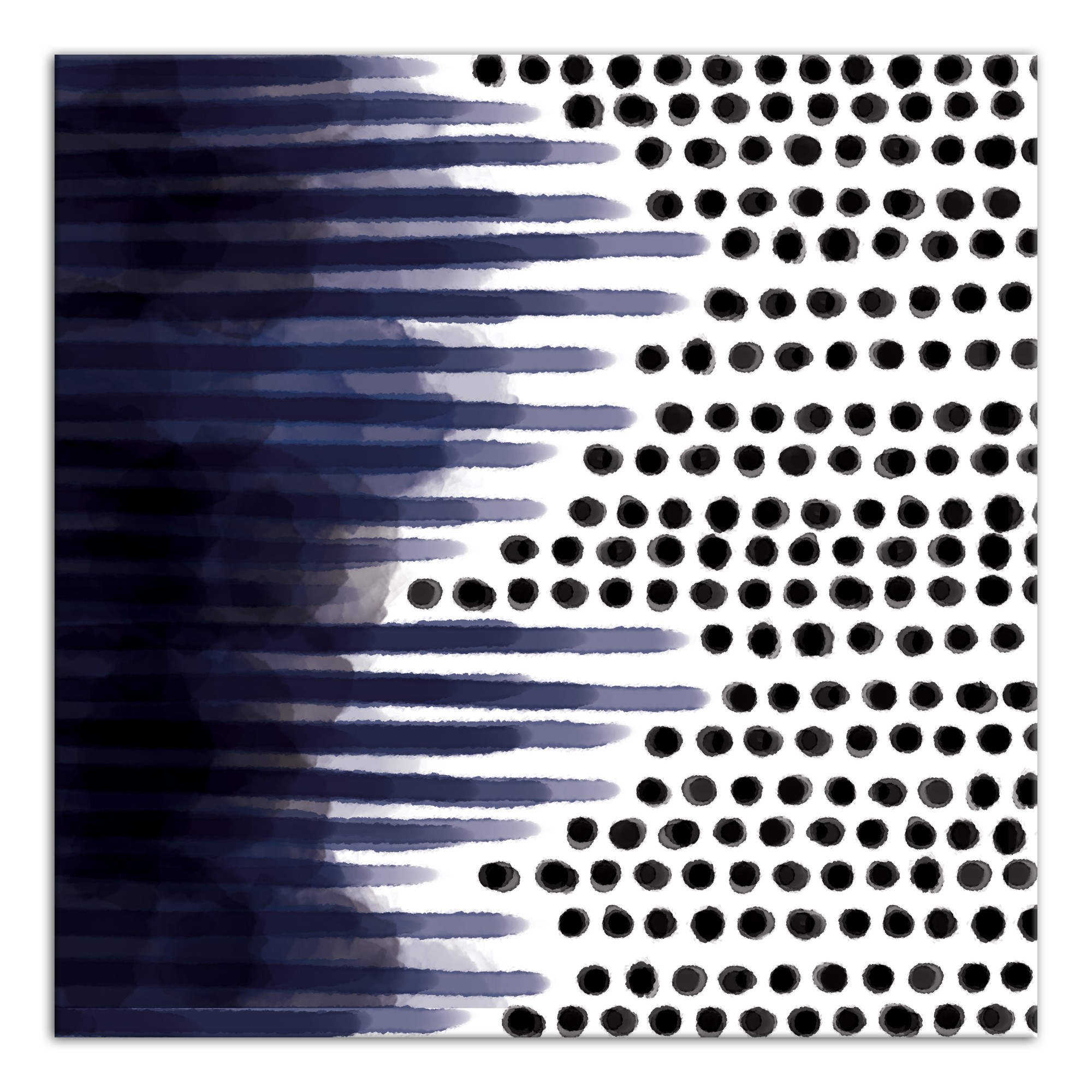 Dot and Dash 36x36 Contemporary Canvas Wall Art