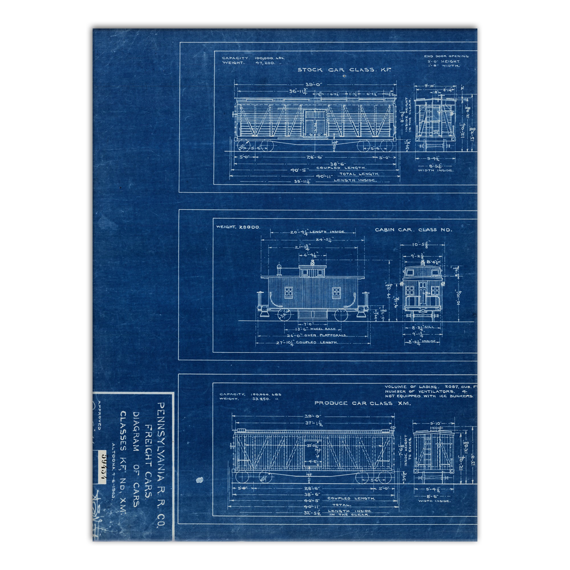 Iron Horse Diagram 30x40 Canvas Wall Art