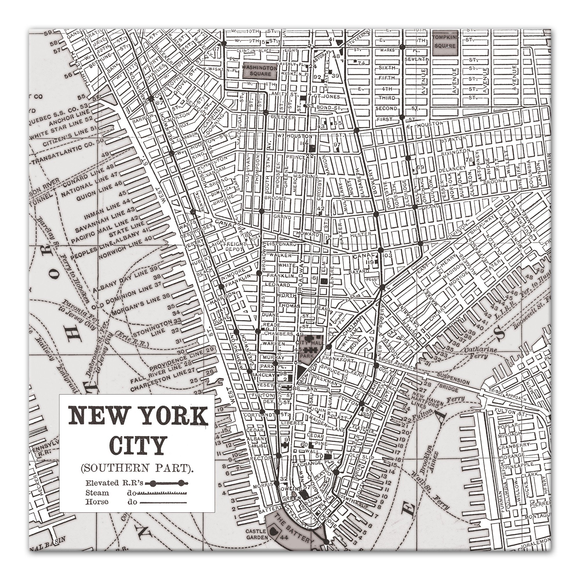The Big Apple 36x36 Canvas Wall Art