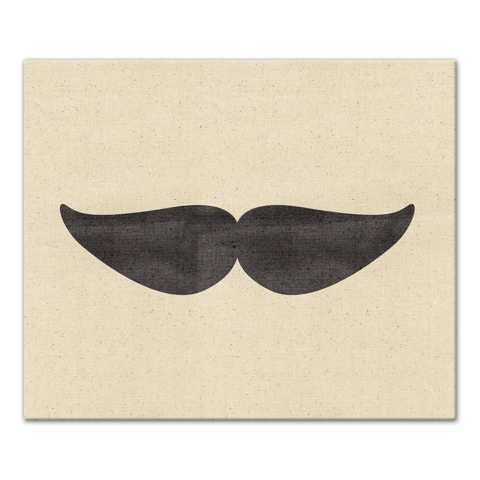 Hipster Handlebar Mustache 24x20 Canvas Wall Art