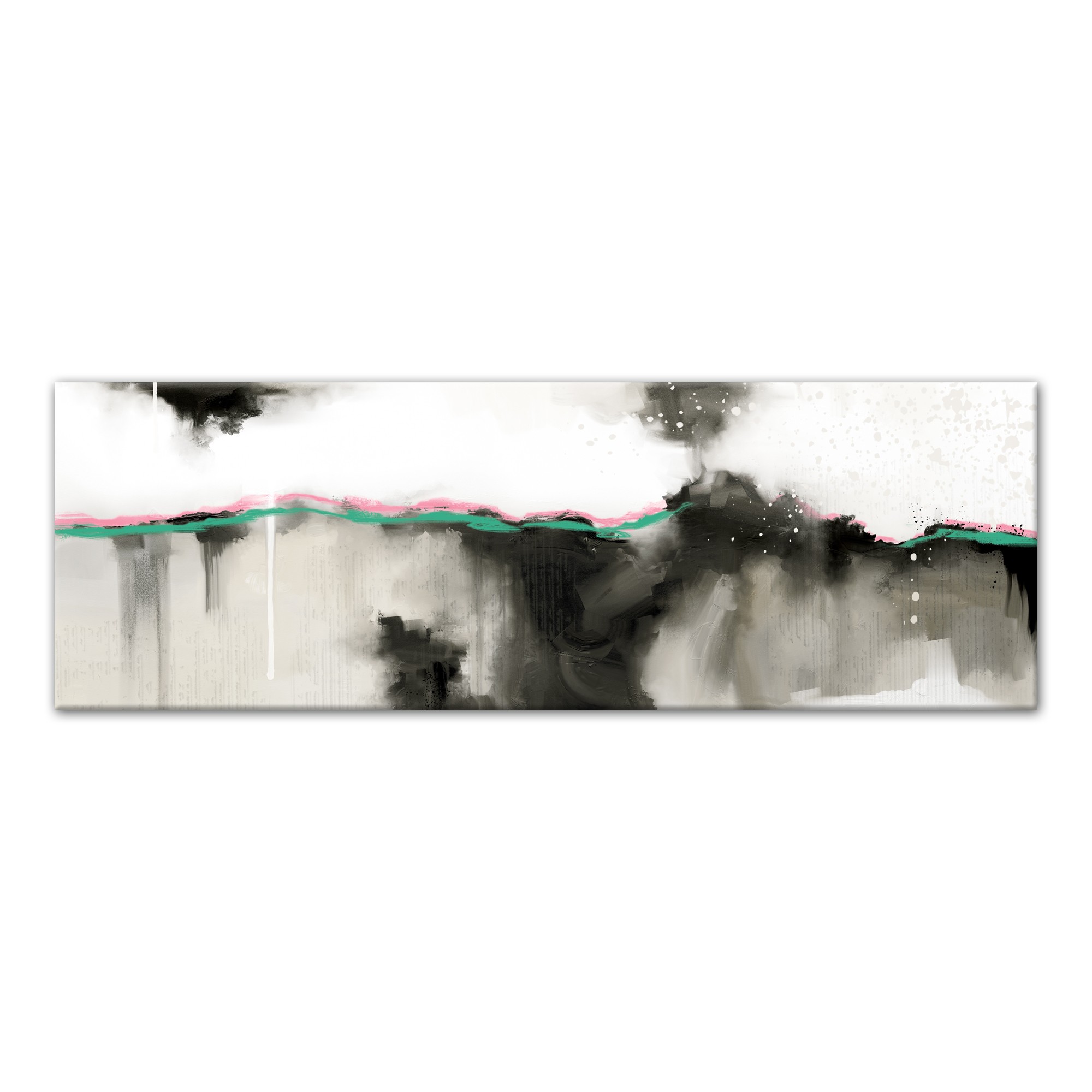 Eruption Abstract 60x20 Canvas Wall Art