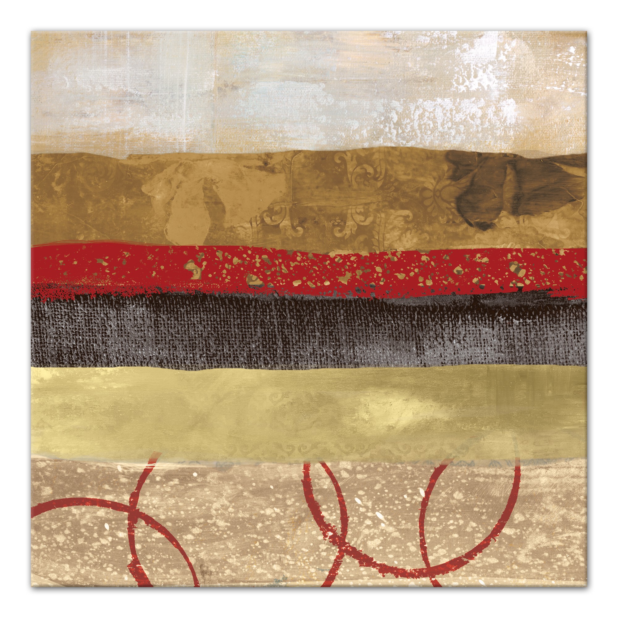 Crimson Virtue 36x36 Canvas Wall Art