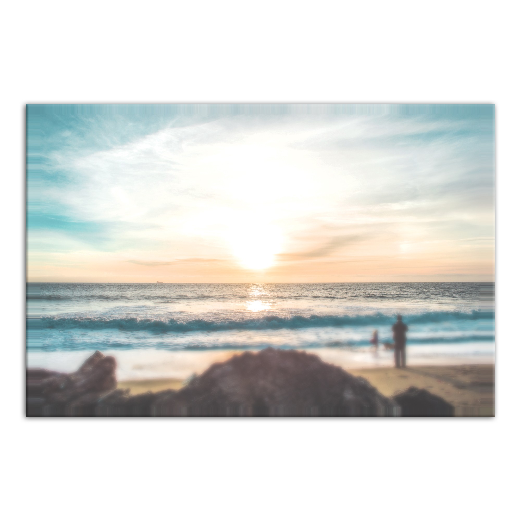 Pacific Sunset 48x32 Canvas Wall Art