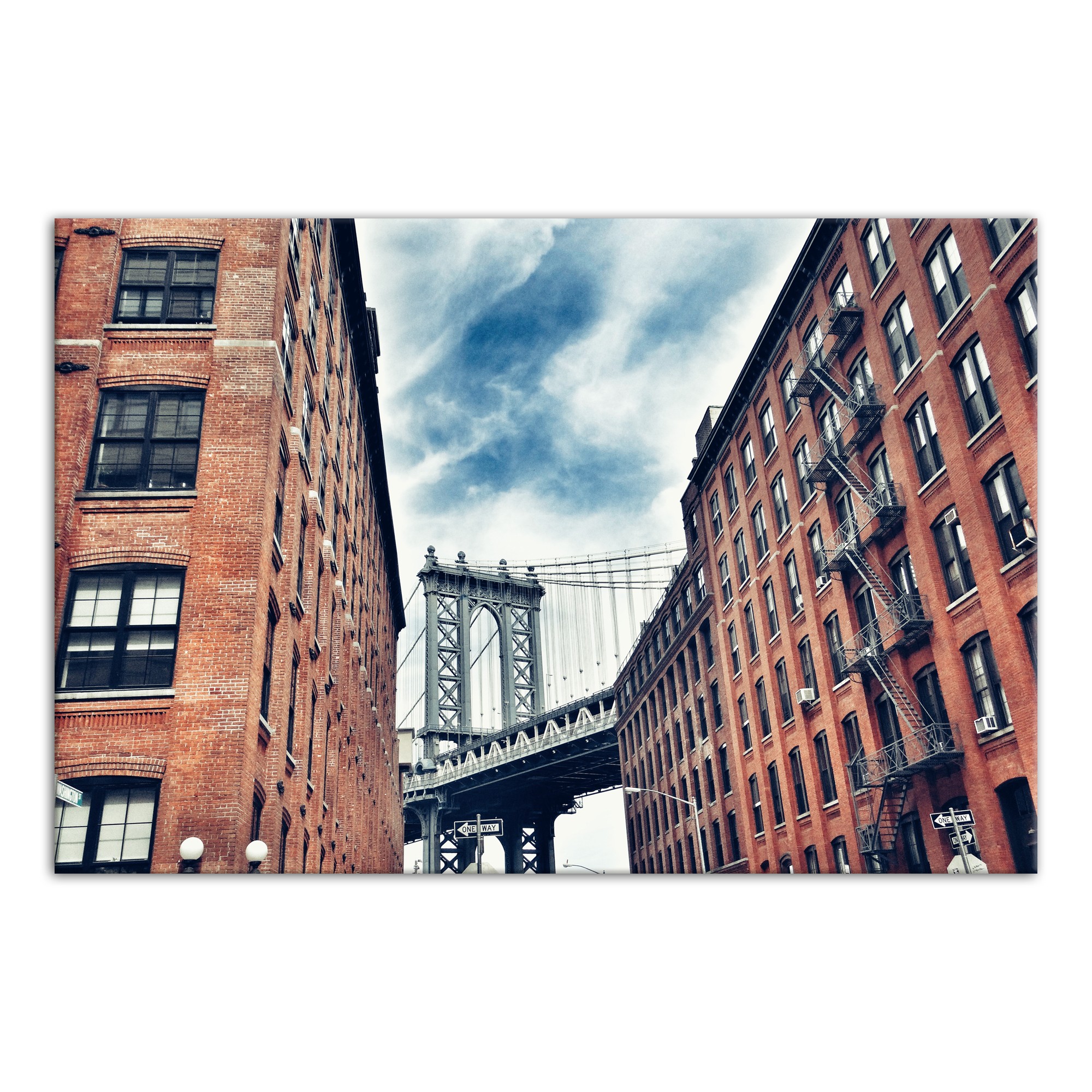 Bridge View 48x32 Canvas Wall Art 