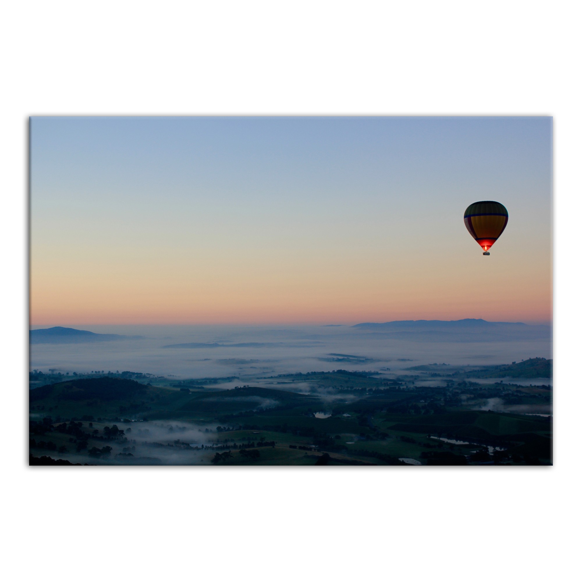 Balloon View 48x32 Canvas Wall Art 