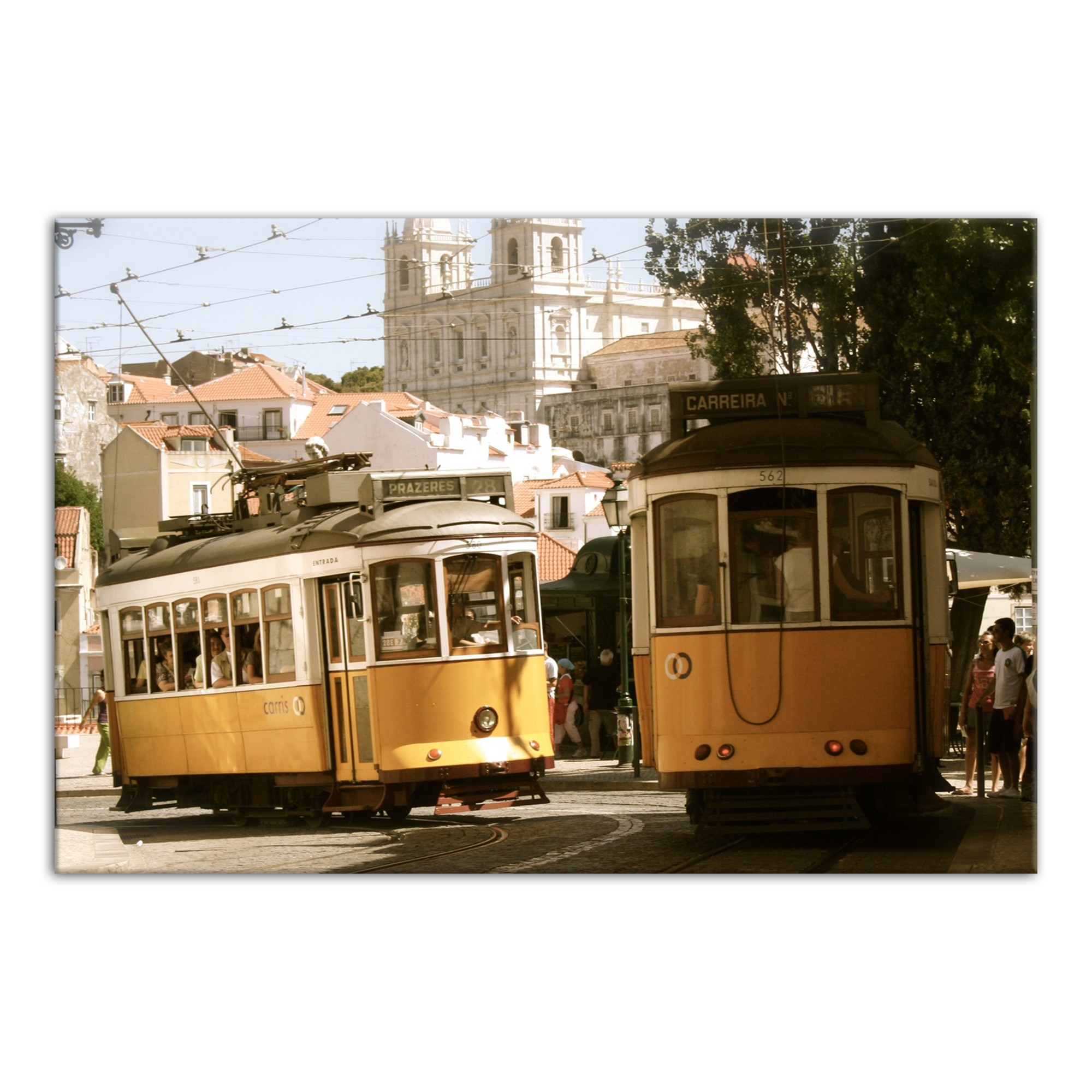 Market Street 48x32 Canvas Wall Art