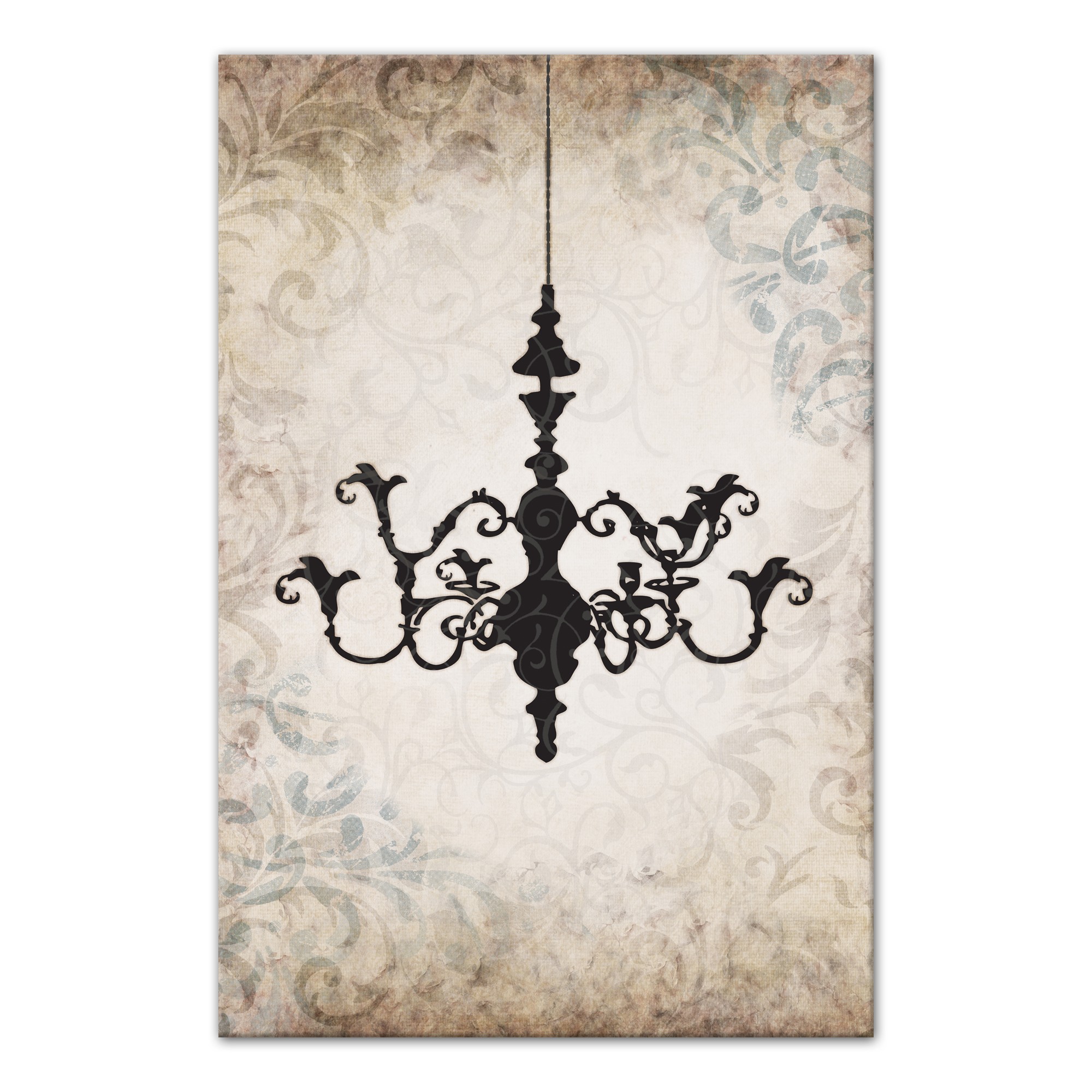 Chandelier Impression 24x36 Canvas Wall Art