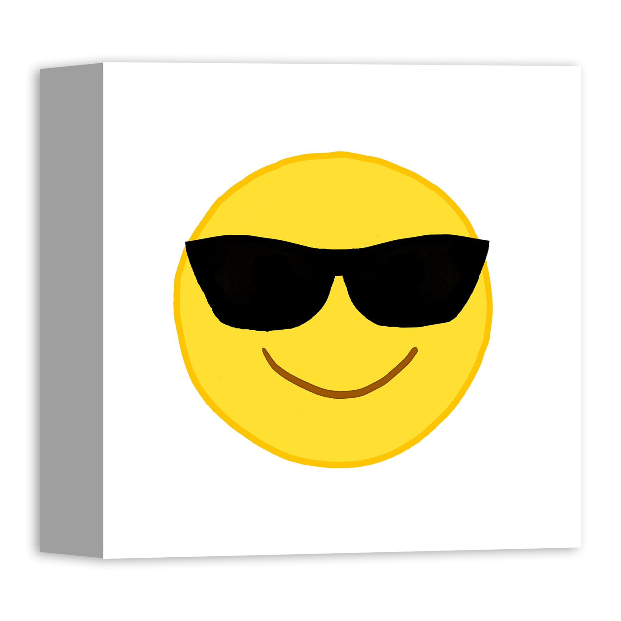 Cool Emoji 10x10 Canvas Wall Art