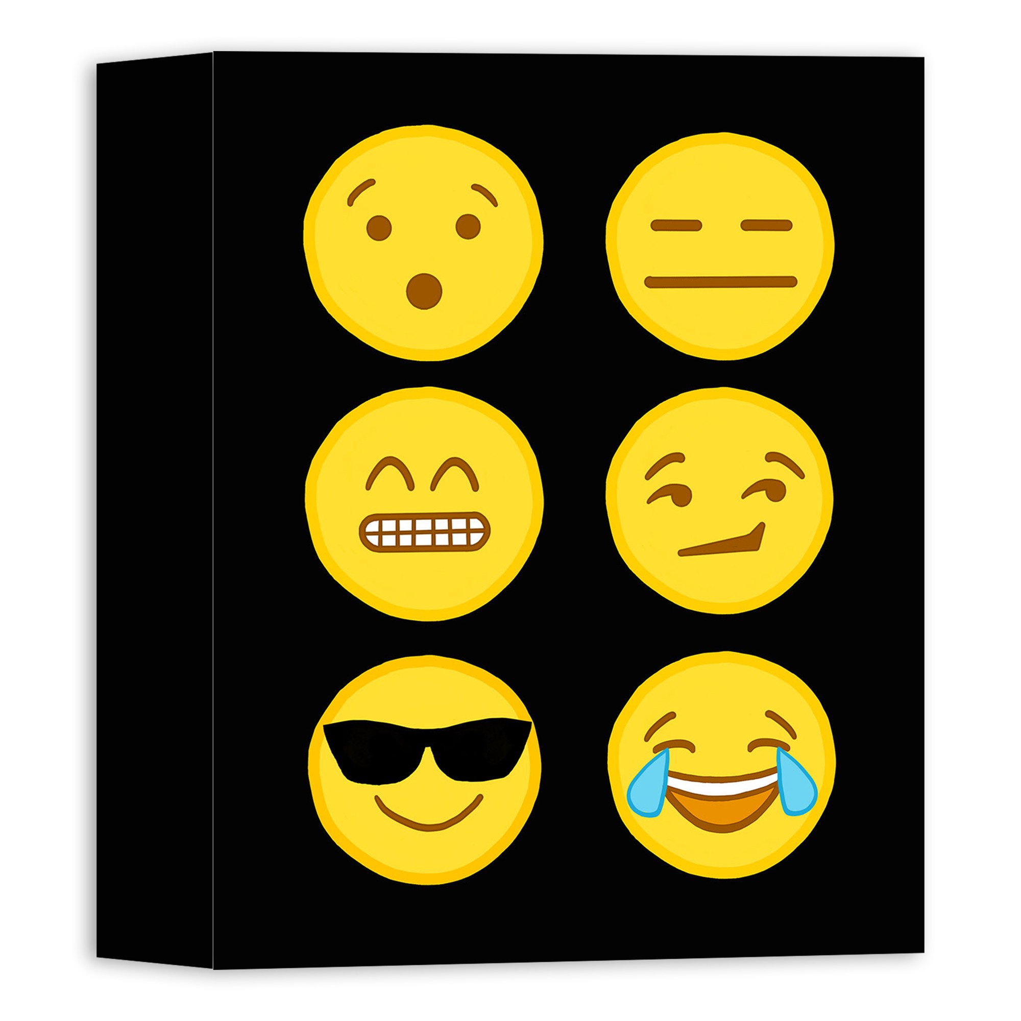 Assorted Emoji 8x10 Canvas Wall Art