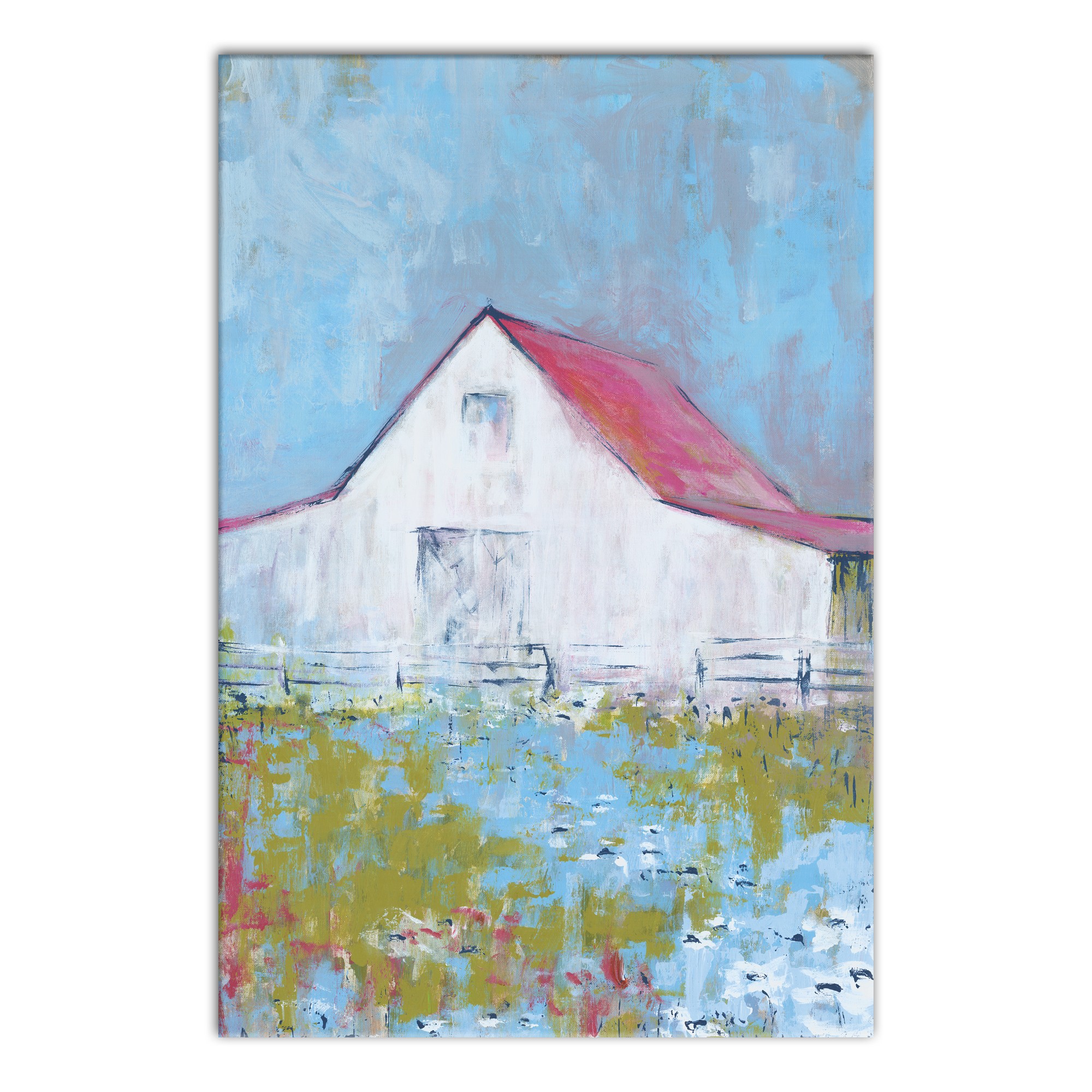 Barn Abstract Four 20x30 Canvas Wall Art 