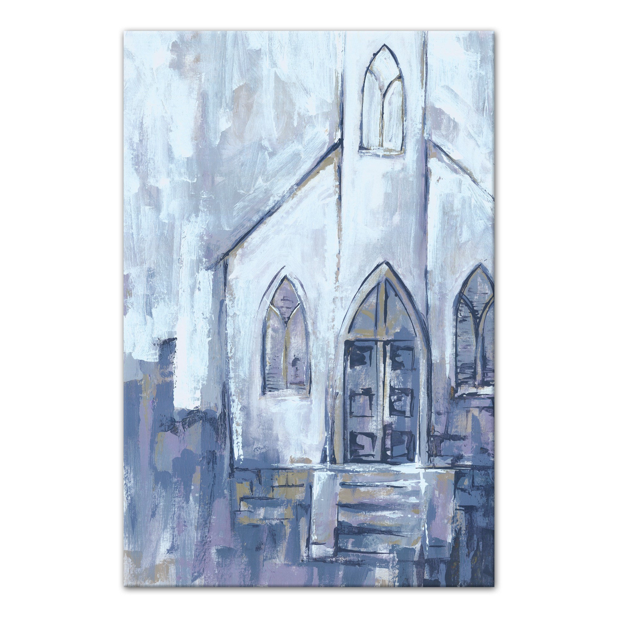 Abstract Church Four 20x30 Canvas Wall Art