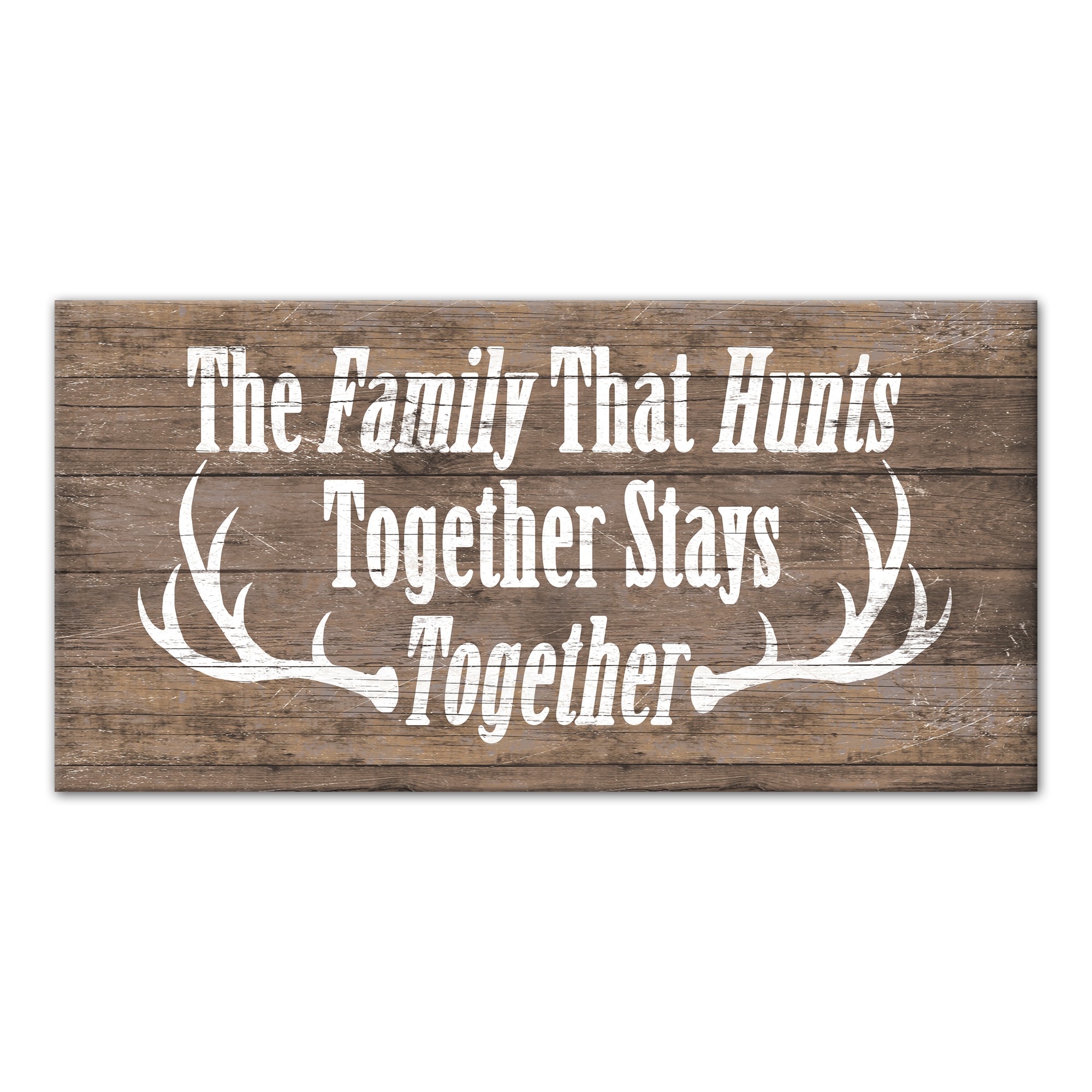 The Family That Hunts 20x10 Canvas Wall Art