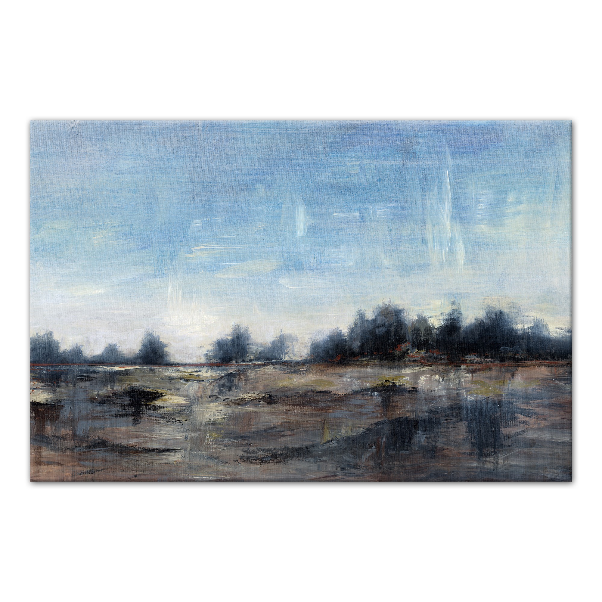 Textured Trees 36x24 Canvas Wall Art 