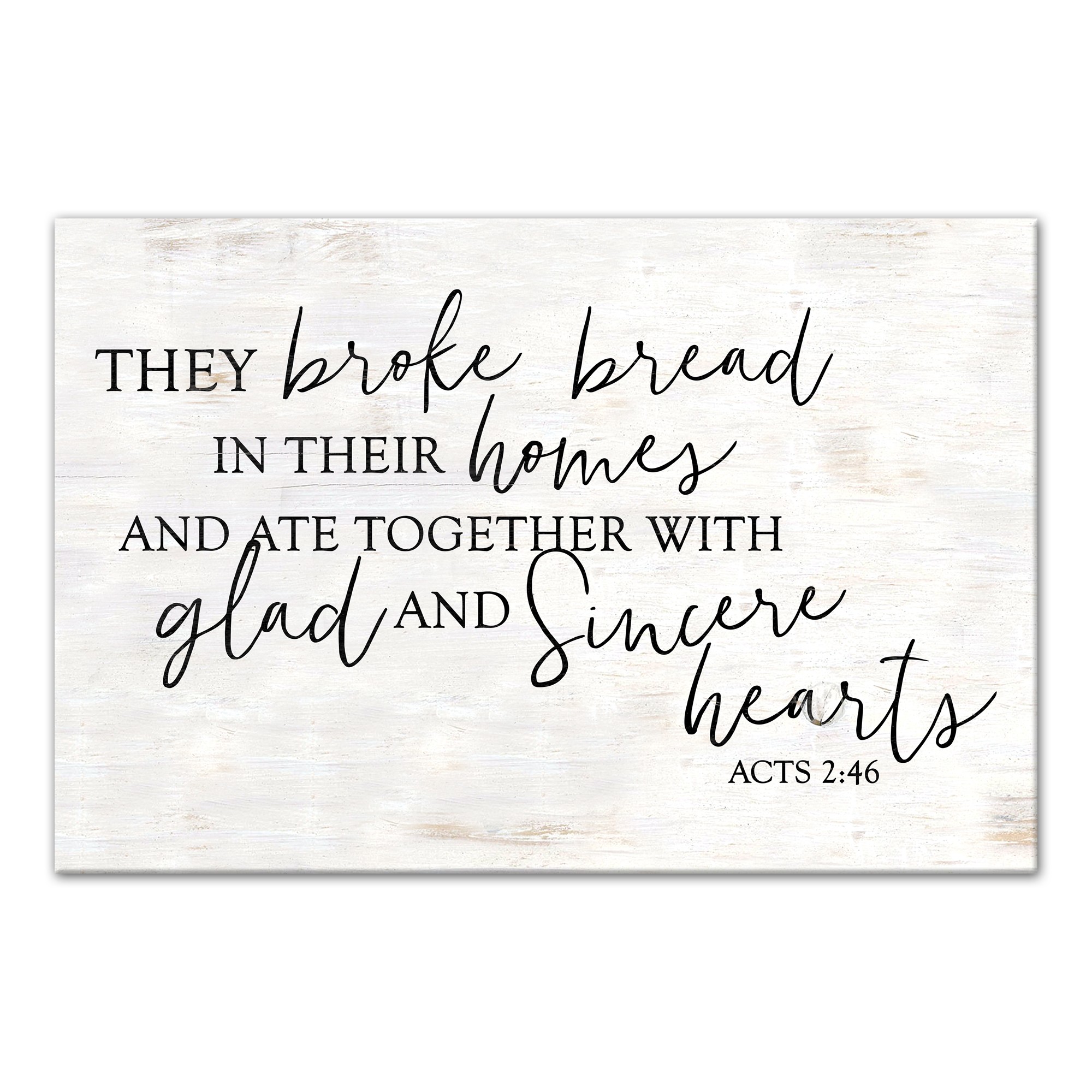 Broke Bread 36x24 Canvas Wall Art