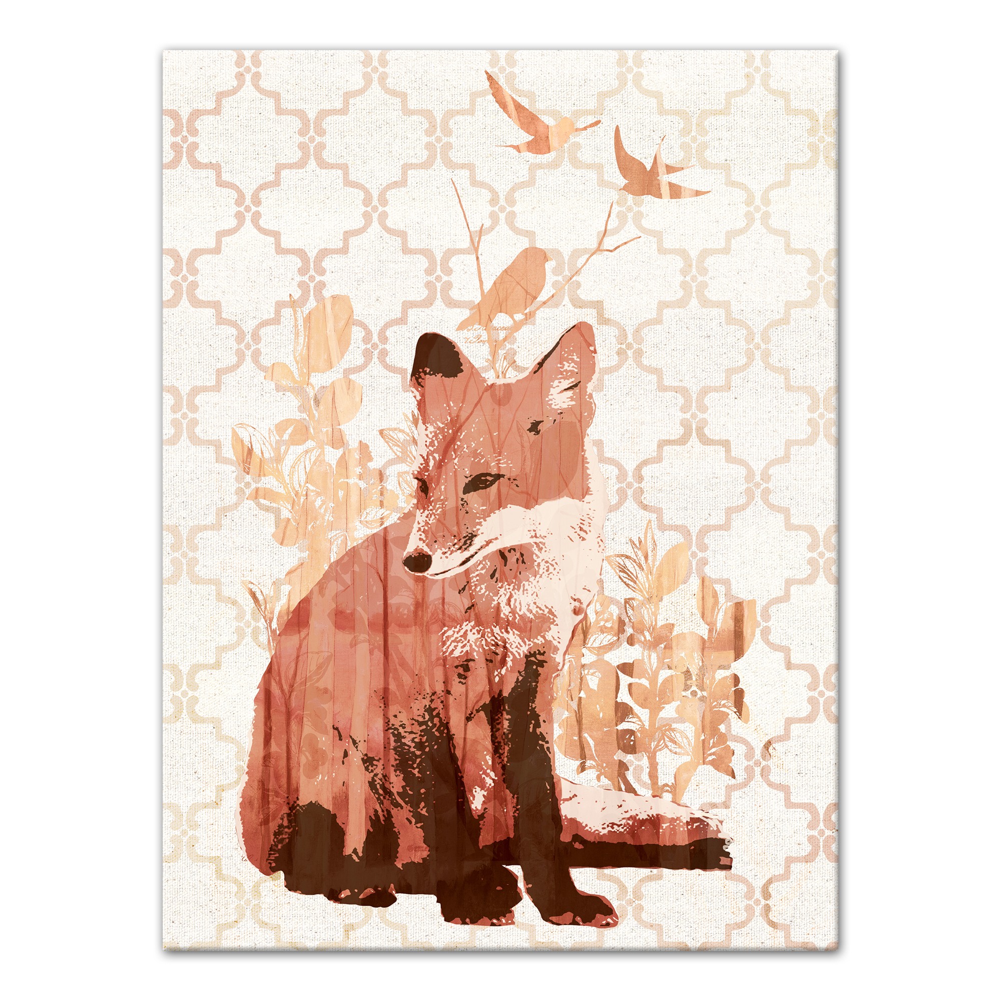 Fox Thoughts 12x16 Canvas Wall Art