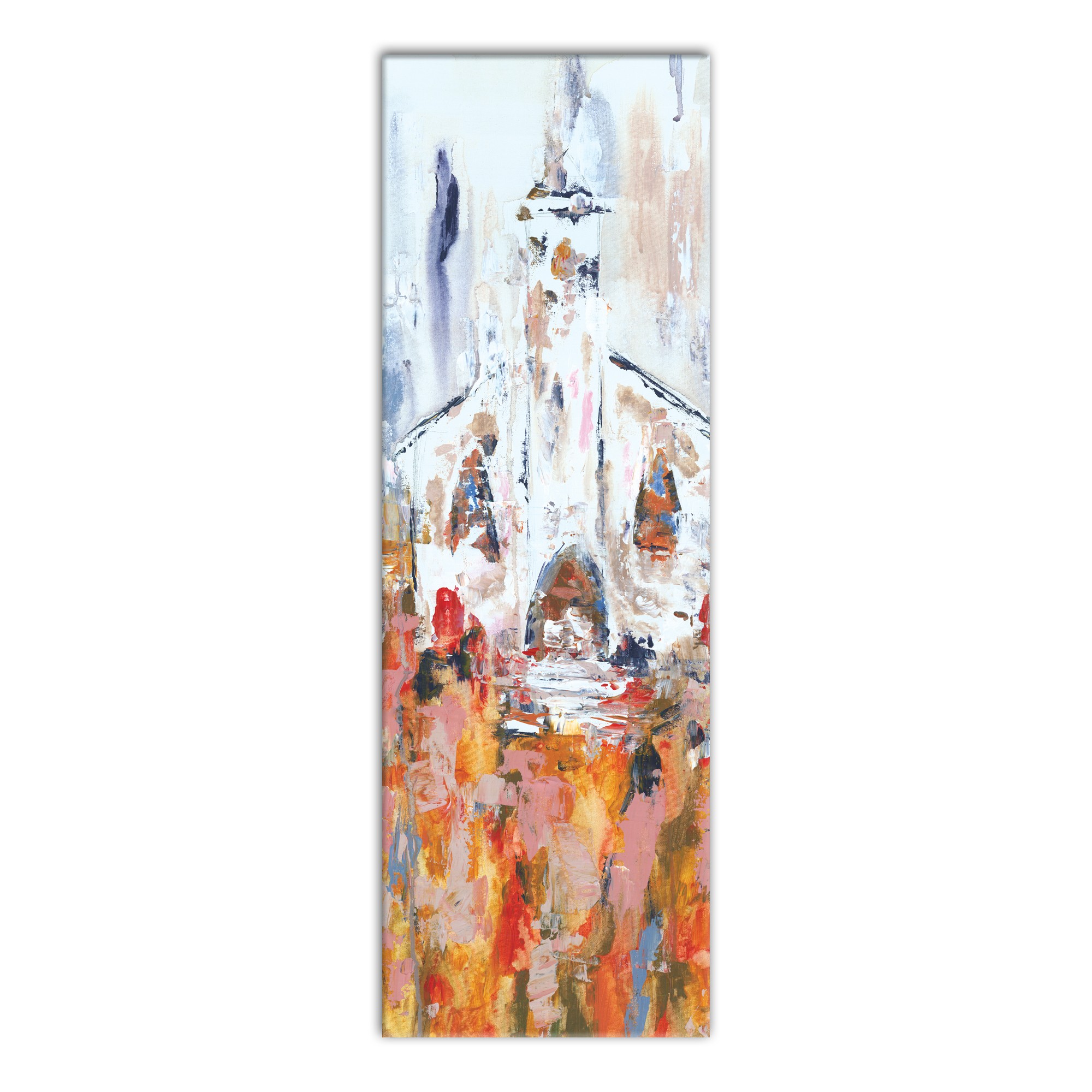 Church Abstract One 12x36 Canvas Wall Art